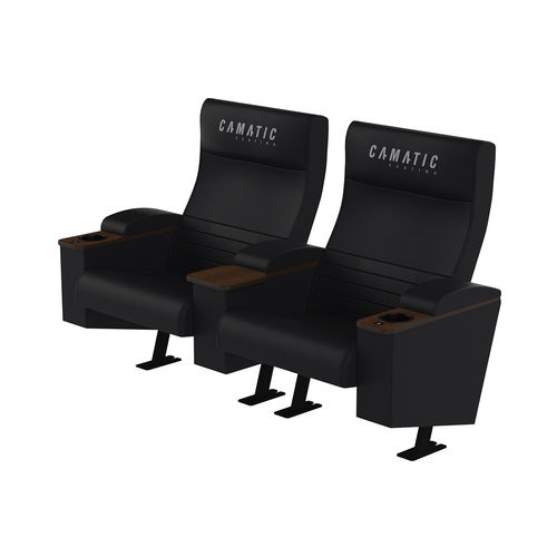 Poltrona per cinema in tessuto - ODEON GRANDE FIXED - Camatic Seating - contract / rossa / nera