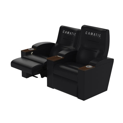 Poltrona per cinema in tessuto - VALENCIA FRONT PIVOT - Camatic Seating - in ecopelle / contract / rossa