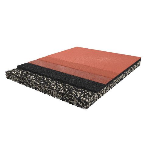 Pavimentazione sportiva da esterno - CONIPUR JIP SOFT - CONICA - in EPDM / in PUR / per campo sportivo