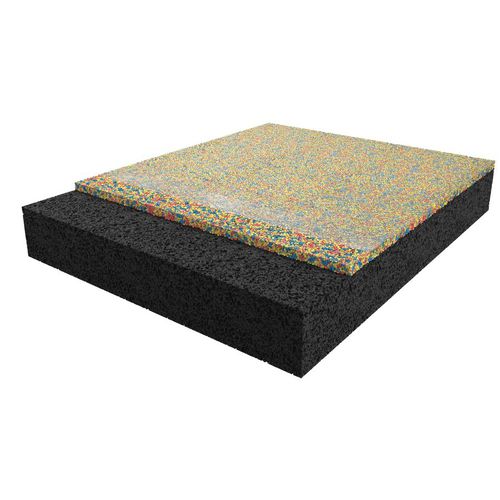 Pavimento in gomma riciclata - CONIPUR PGI - CONICA - in EPDM / per esterni / da interno