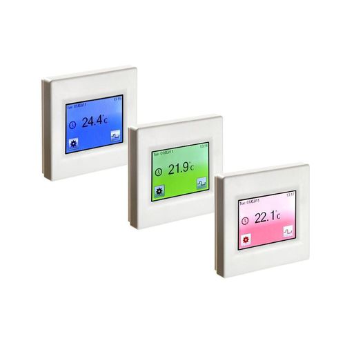Termostato programmabile - ET16 - Alper - per riscaldamento a pavimento / bianco / con touch screen