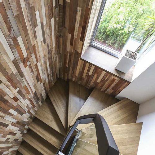 Lastra di paramento in legno - JANGO - Frevini studio - indoor / riciclata / decorativa