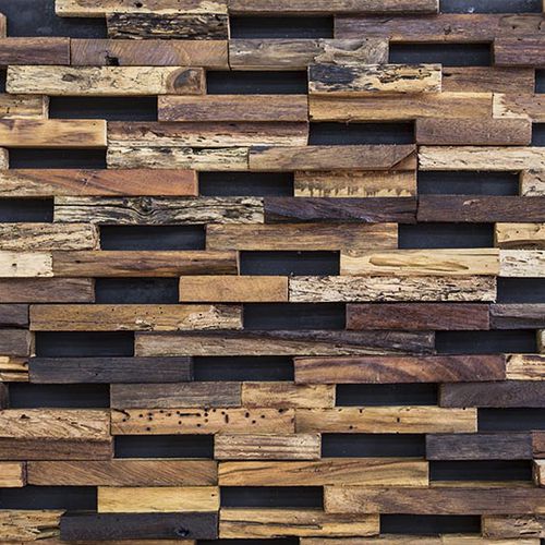 Lastra di paramento in legno - COLORADO - Frevini studio - indoor / riciclata / decorativa
