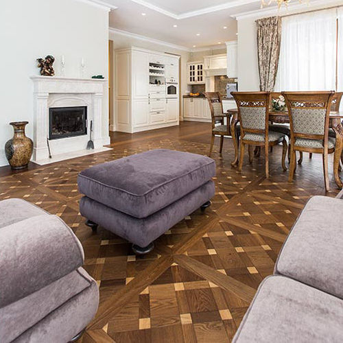 Parquet massello - VERSAILLES MIX - Frevini studio - in rovere / oliato / sabbiato