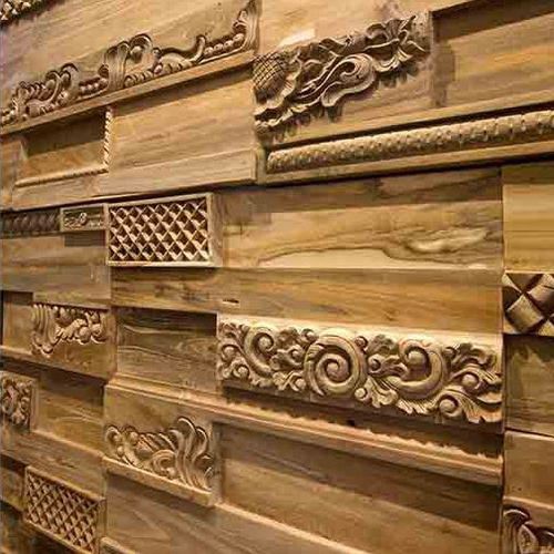 Lastra di paramento in legno - ETNICA - Frevini studio - indoor / riciclata / decorativa