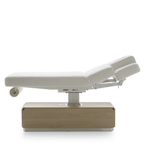 Lettino per massaggi elettrico - NAT EVO - VISMARA Beauty&Spa Design - in quercia naturale / in melaminico / con contenitore
