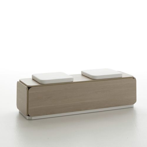 Panca contemporanea - NAT SOFA - VISMARA Beauty&Spa Design - in acciaio / in melaminico / in quercia naturale