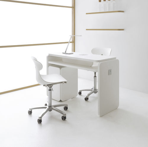 Tavolo manicure con illuminazione integrata - NAIL NAT - VISMARA Beauty&Spa Design - con vano contenitore