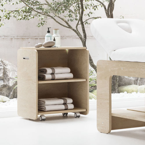 Tavolino contemporaneo - NAT - VISMARA Beauty&Spa Design - in legno / in melaminico / con supporto in legno