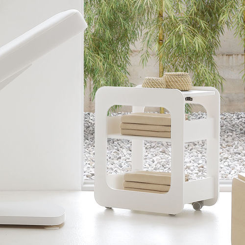 Tavolino design originale - CREO - VISMARA Beauty&Spa Design - in legno / con supporto in legno / rettangolare