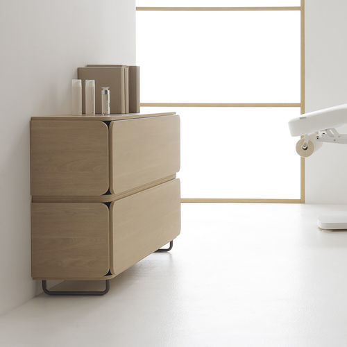Credenza contemporanea - NAT 1350 EARTH - VISMARA Beauty&Spa Design - in quercia naturale / con ripiano / su misura