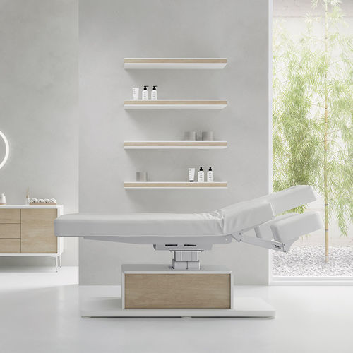 Lettino per massaggi elettrico - THE BEN  - VISMARA Beauty&Spa Design - in legno / ad altezza regolabile / per centro benessere