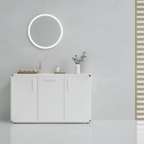 Credenza contemporanea - NAT - VISMARA Beauty&Spa Design - in legno / con ripiano / con ante battenti