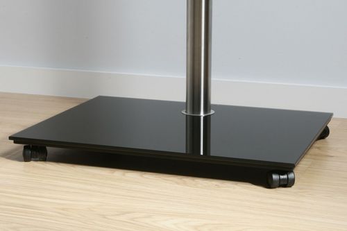 Supporto per TV da terra contemporaneo - DISCO K6 RVN – RBI - SERI STYLU - girevole / con supporto per lettore DVD / con moderno rotelle