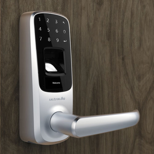 Serratura elettronica - UL3 - U-tec Group Inc. - a combinazione / con impugnatura / biometrica a impronta digitale