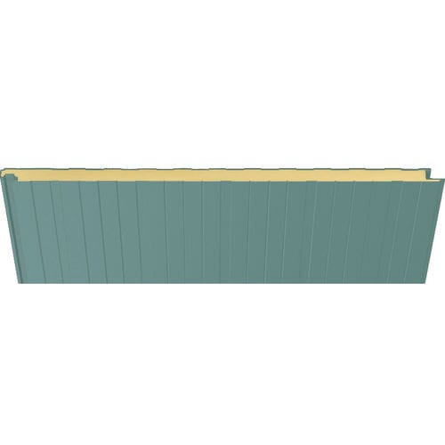 Pannello sandwich per facciata - 3001 VERDE CLARO - HIANSA PANEL S.A - per tetto / per muro / rivestimento in acciaio