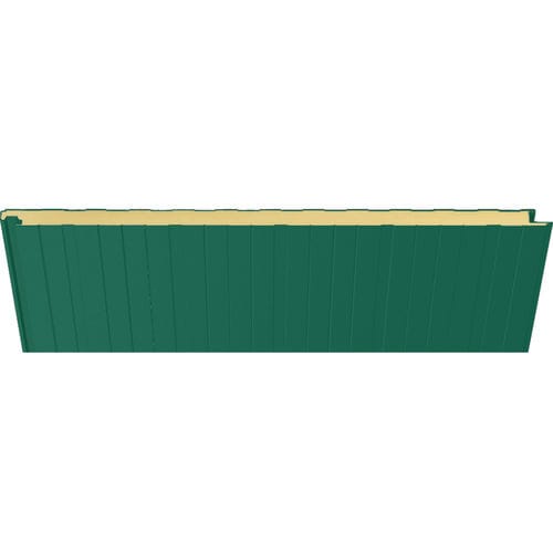 Pannello sandwich per facciata - 3000 VERDE NAVARRO  - HIANSA PANEL S.A - per tetto / per muro / rivestimento in acciaio