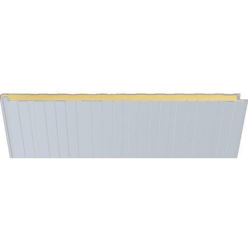 Pannello sandwich per facciata - 9006 SILVER METALLIC  - HIANSA PANEL S.A - per tetto / per muro / rivestimento in acciaio
