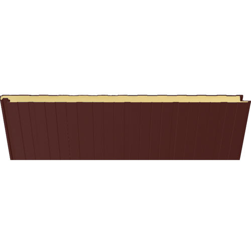Pannello sandwich per facciata - 7002 ROJO BAZTAN - HIANSA PANEL S.A - per tetto / per muro / rivestimento in acciaio
