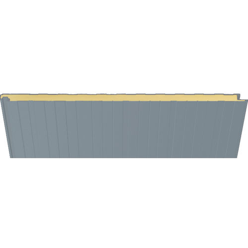 Pannello sandwich per facciata - 9007 HIANSA METALLIC - HIANSA PANEL S.A - per tetto / per muro / rivestimento in acciaio