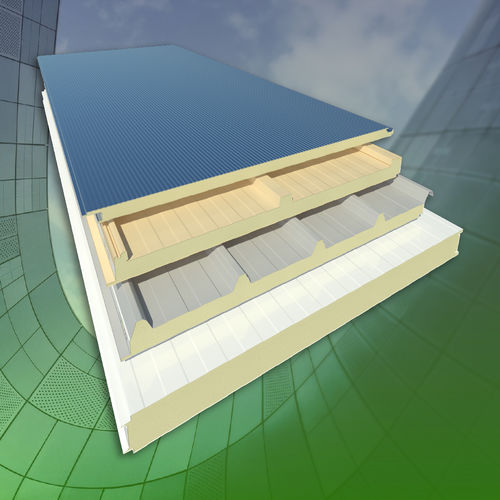 Pannello sandwich per copertura - ULTRA - HIANSA PANEL S.A - per facciata / per interni / bifacciale metallico