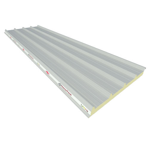 Pannello sandwich per copertura - EASY CUB 5GR - ULTRA - HIANSA PANEL S.A - bifacciale metallico / anima in poliisocianurato PIR / di protezione contro gli incendi