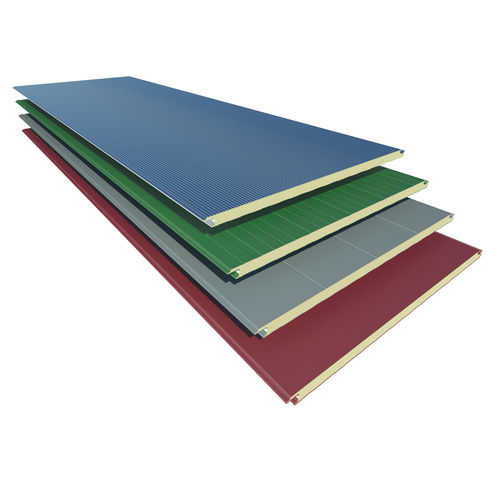 Pannello sandwich per facciata - ULTRA - HIANSA PANEL S.A - bifacciale metallico / anima in poliisocianurato PIR / di protezione contro gli incendi