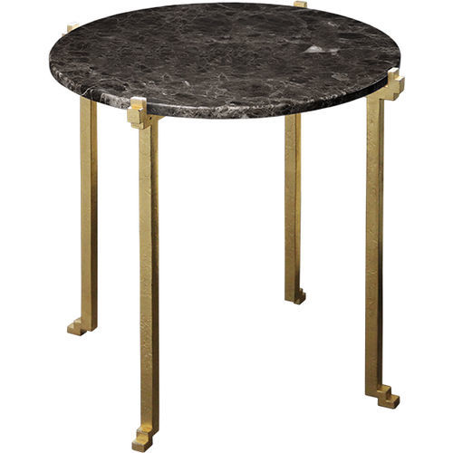 Tavolo d'appoggio contemporaneo - AZTEQUES - Mobilier De Style - in ferro modellato / in vetro / in marmo
