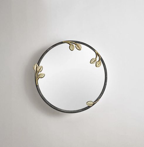 Specchio a muro - VEGETAL - Mobilier De Style - contemporaneo / rotondo / in bronzo