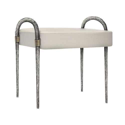 Panca contemporanea - ETHNIC - Mobilier De Style - in alluminio / in ottone / in tessuto