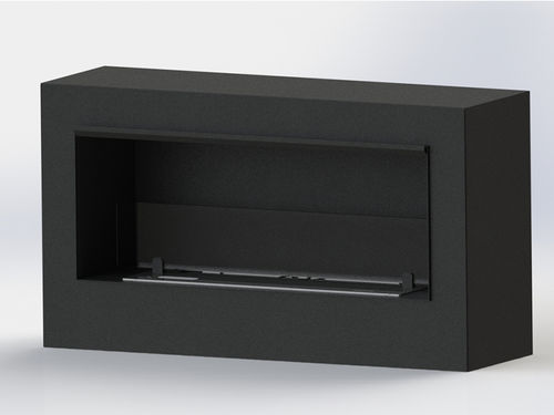 Rivestimento per camini contemporaneo - BKBF CASING - bioKamino - in vetro / a doppia faccia / bianco