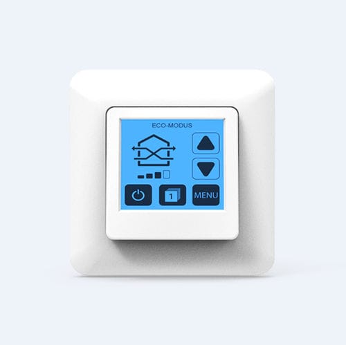 Touch screen per sistema di ventilazione - Smart TOUCH - getAir GmbH - a muro