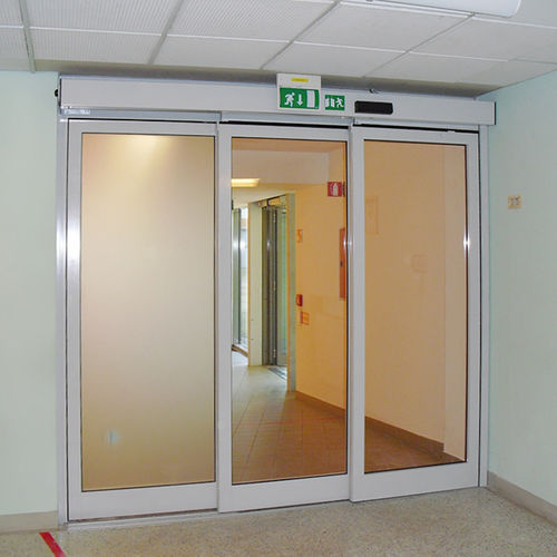 Porta da interno - HB-TALTS2 - Label S.p.A. - in HPL / telescopica / semivetrata