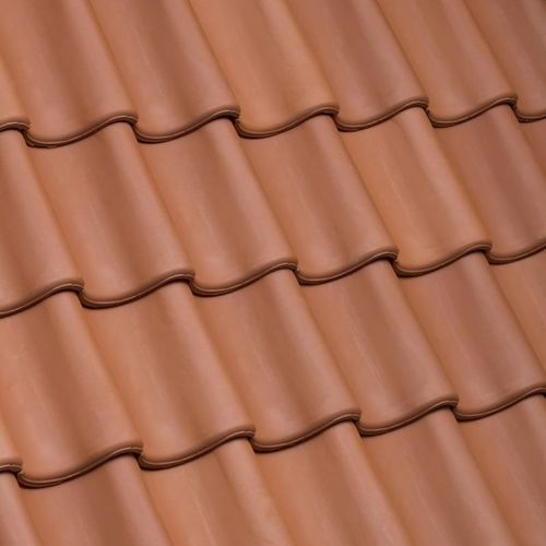 Tegola a scorrimento - RT 825 - Randers Tegl A/S - in terracotta / grande / rossa