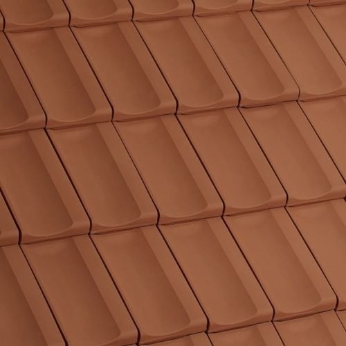 Tegola portoghese - RT 834 - Randers Tegl A/S - in terracotta / grande / rossa