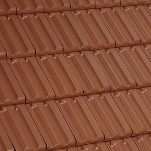 Tegola piana - RT 881 - Randers Tegl A/S - in terracotta / grande / rossa