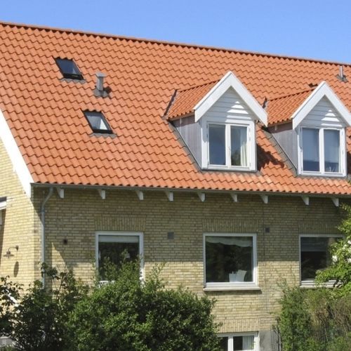 Tegola a incastro - RT 826 - Randers Tegl A/S - in terracotta / grande / rossa