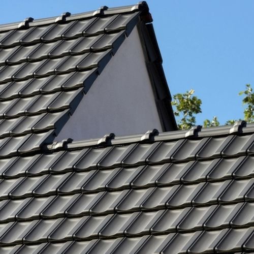 Tegola portoghese - RT 833 - Randers Tegl A/S - in terracotta / grande / nera