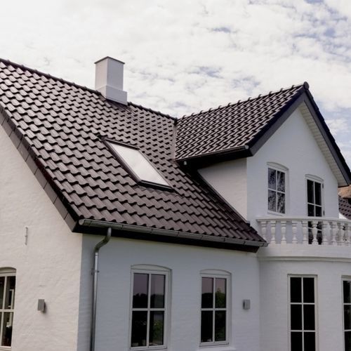 Tegola piana - RT 856 - Randers Tegl A/S - in terracotta / grande / nera