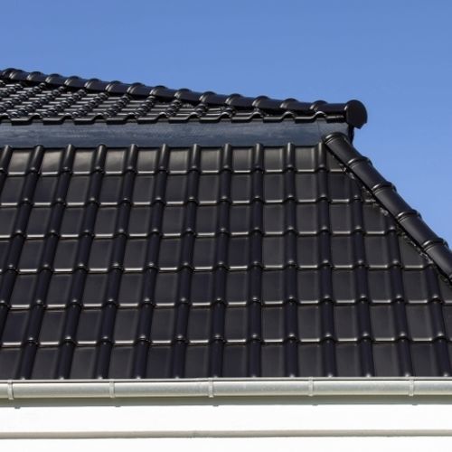 Tegola piana - RT 862 - Randers Tegl A/S - in terracotta / grande / nera