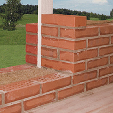 Mattone per muratura - BACK-UP - Randers Tegl A/S - pieno / a rilievo / rosso