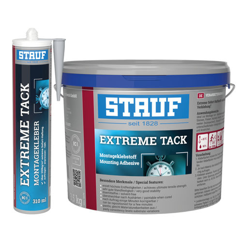 Mastice adesivo - EXTREME TACK - Stauf Klebstoffwerk GmbH - per calcestruzzo / per legno / per cemento