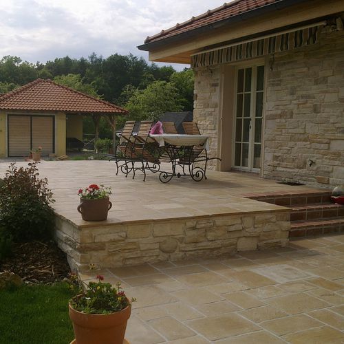 Pavimentazione in calcestruzzo - MONTANA - Wild stone - da esterno / da interno / carrabile