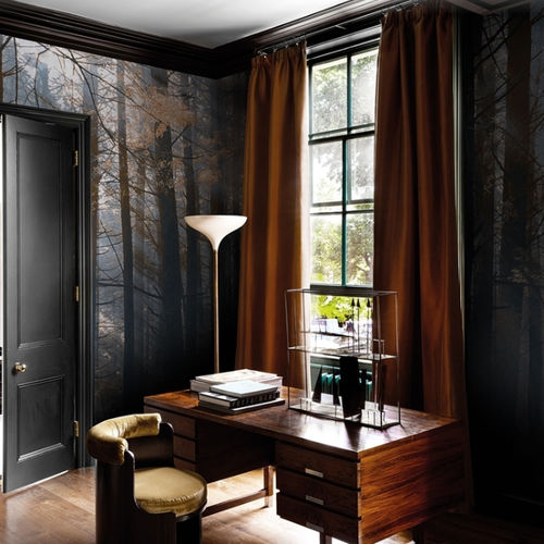 Carta da parati contemporanea - CANADIAN FOREST - LondonArt Wallpapers - in cotone / in vinile / con motivi naturali