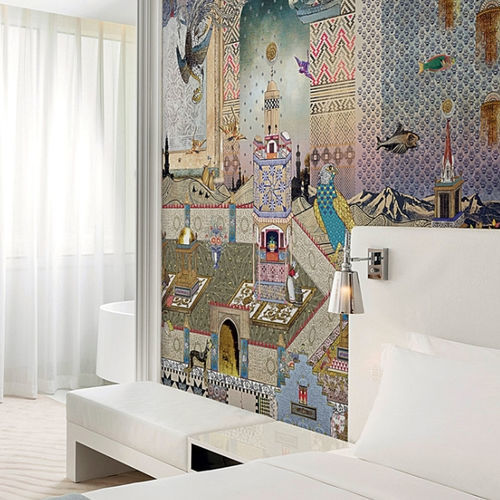 Carta da parati orientale - MONDRIAN DOHA - LondonArt Wallpapers - in tessuto / in PVC / con motivo orientale