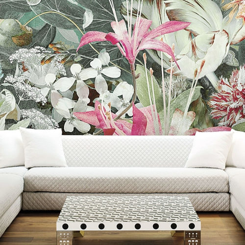 Carta da parati contemporanea - HAVANA - LondonArt Wallpapers - in tessuto non tessuto / in PVC / floreale