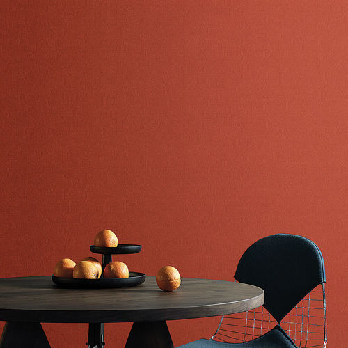 Carta da parati contemporanea - ROSSO TERRACOTTA - LondonArt Wallpapers - in tessuto non tessuto / in PVC / a tinta unita