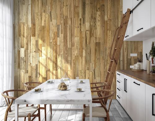 Pannello in legno per interni - AMBER - AW Latvia - per muro / in legno di recupero / su misura