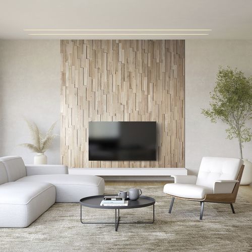 Rivestimento murale in legno - EGO - AW Latvia - in rovere / spazzolato / strutturato