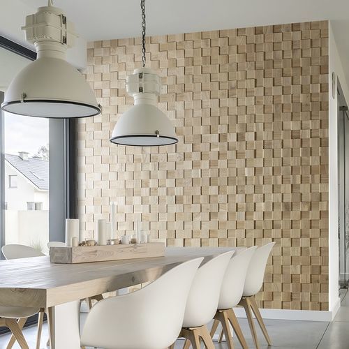 Rivestimento murale per interni - CHESS - AW Latvia - in rovere / in legno / spazzolato